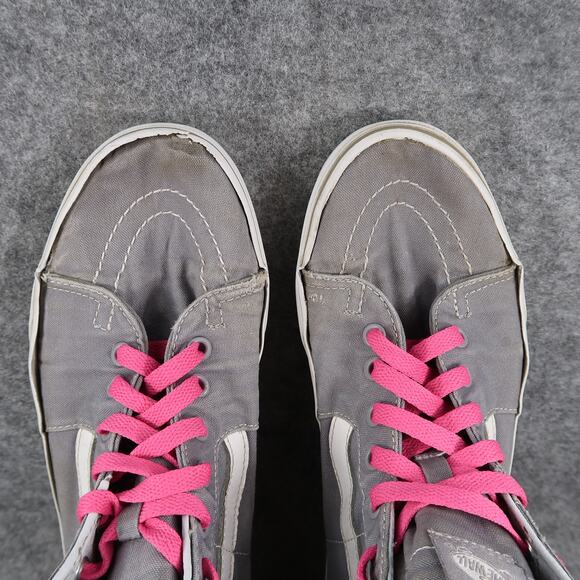 Vans Shoes Womens 9.5 Sk8 Hi Sneakers Casual High Top Trainer Skateboarding Grey - Picture 8 of 11